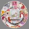 50 PCS Retro T-shirt Pattern Graffiti Stickers – Cute Decorative Stickers for Phones, Water Bottles, and Tablets