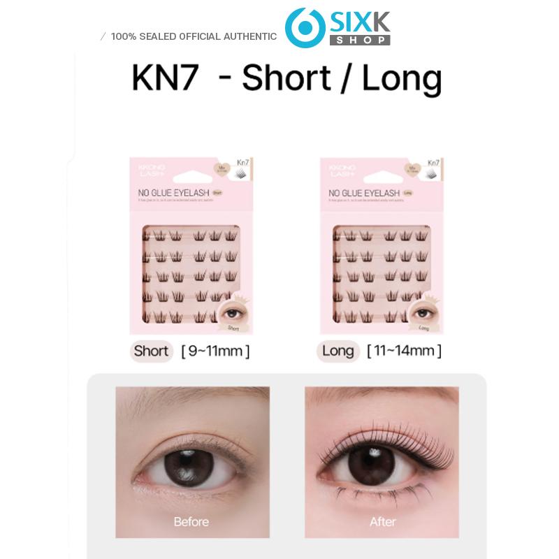 Korean No Glue Eyelashes Set – Soft Wispy Idol Look / KPOP Beauty Kit + Tweezers & Case