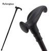 Black Ergonomics Alloy Fairy Wands Spiral  Right Hand Walking Cane Walking Stick Wand Cosplay Wedding Birthday Party Stick 92cm