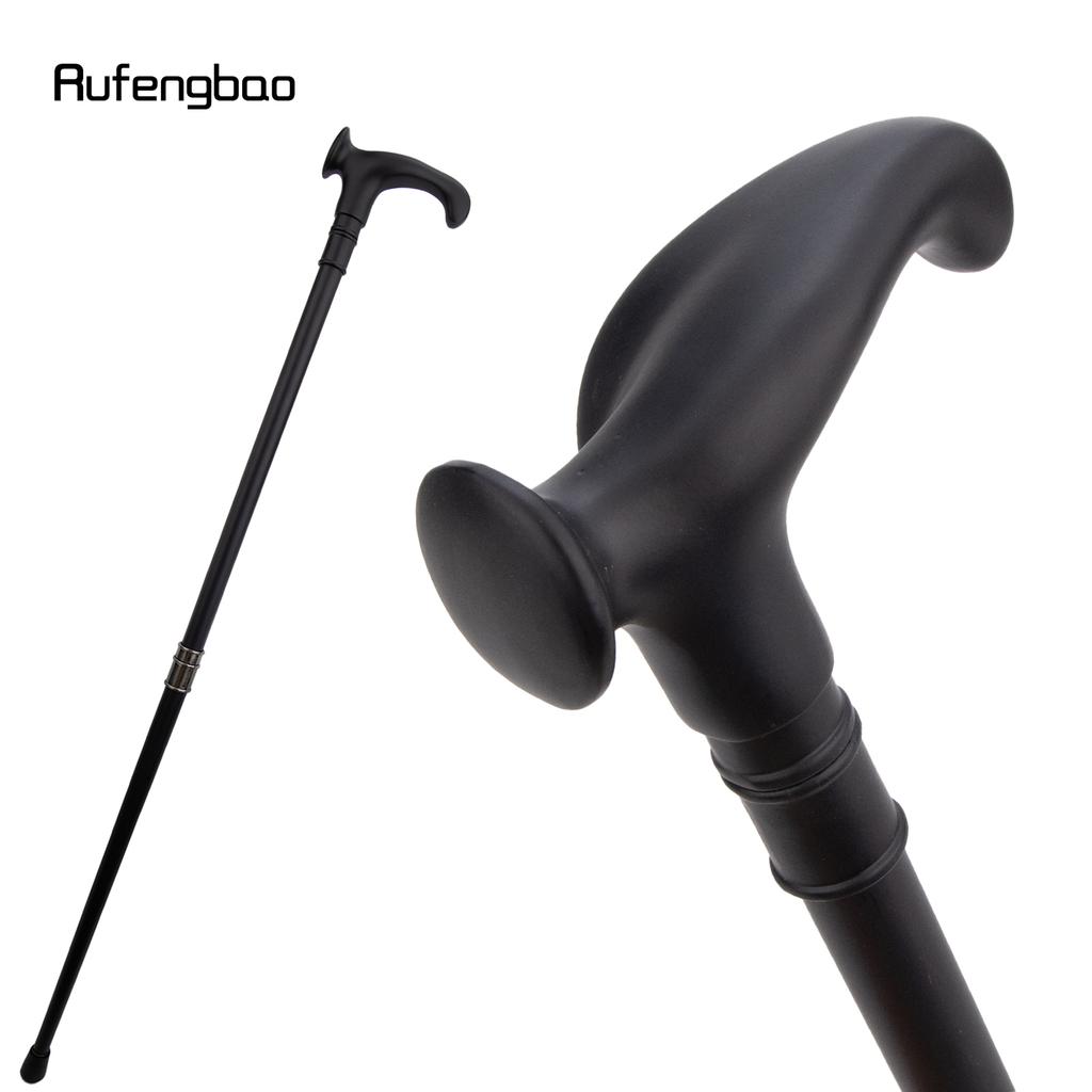 Black Ergonomics Alloy Fairy Wands Spiral  Right Hand Walking Cane Walking Stick Wand Cosplay Wedding Birthday Party Stick 92cm