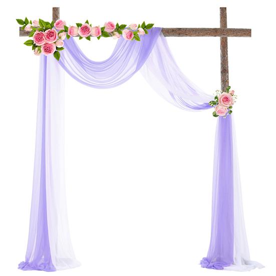 Backdrop Tulle Durable Easy To Hang Vibrant Color Graceful Wedding Drapery Arch Draping Swag Supply