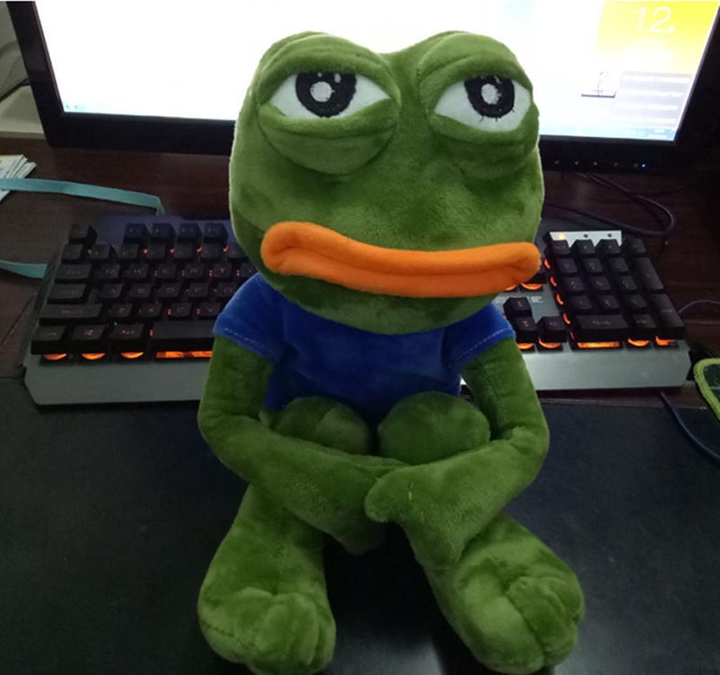 Creative Pepe Sad Frog The Frpg Wire Stuffed Animal Gift Plush Toy With Premium Quality