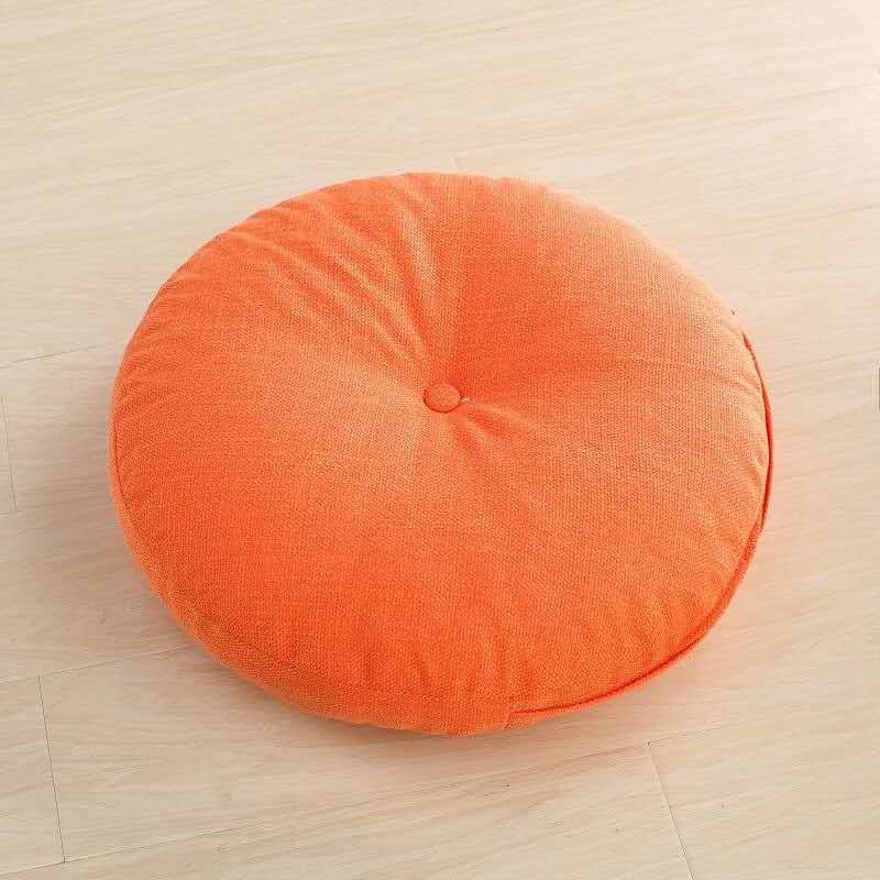 40-70cm Round Cushion Linen Cotton Seat Pad Thick Washable Cushion Meditation Mat Modern Sofa Pillow Tatami Chair Back Cushion