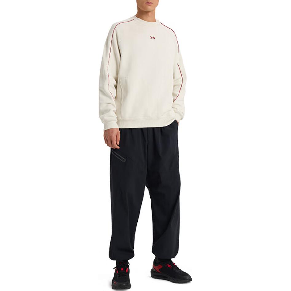 Under Armour Casual Sports Series Fashion Simple Round Neck Loose Long Sleeve Sweatshirt Men Sweatshirt Rock 6006006-279
