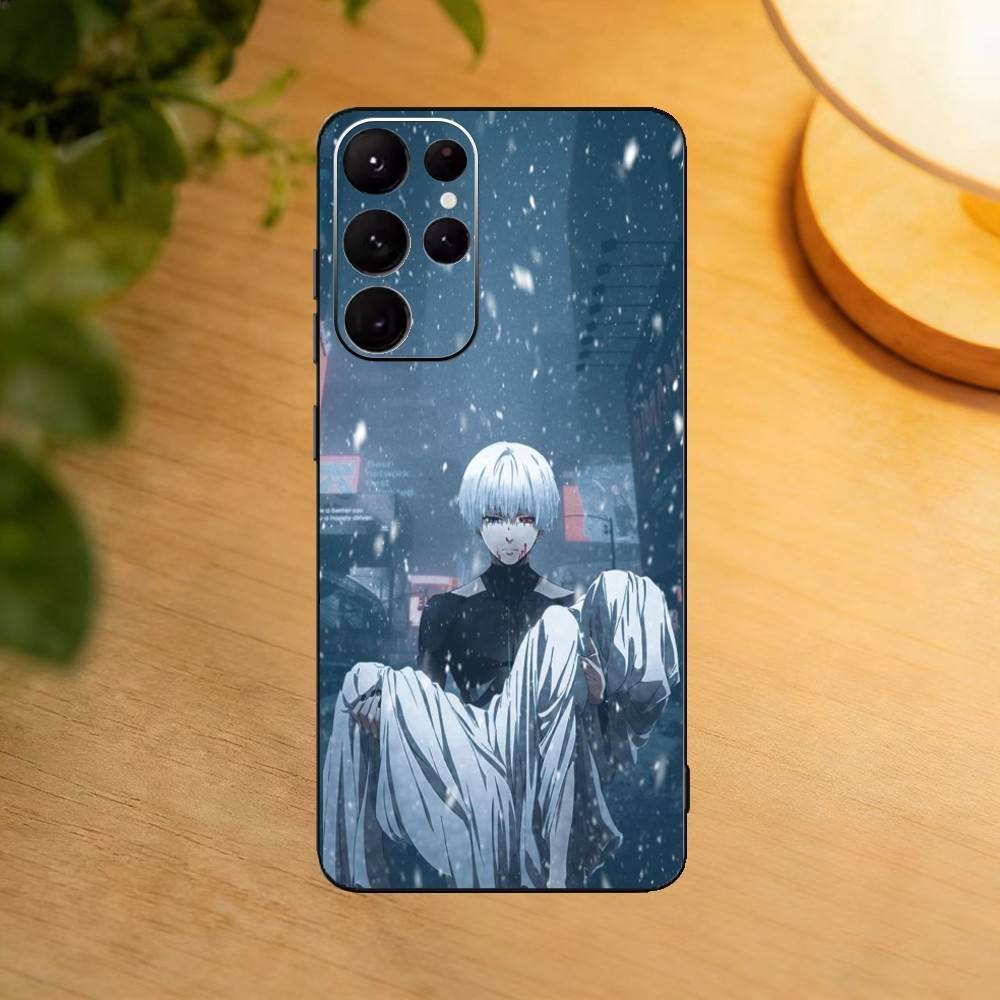 Tokyo Ghoul Kaneki Ken phone Case For Samsung S25,24,21,22,23,30,Ultra,20,Plus,Fe,Lite,Note Soft Black Cover