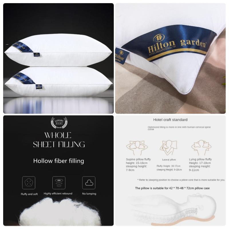 Hilton Hotel Pillow High And Low Adjustable Neck Support Pillow For Single Person
