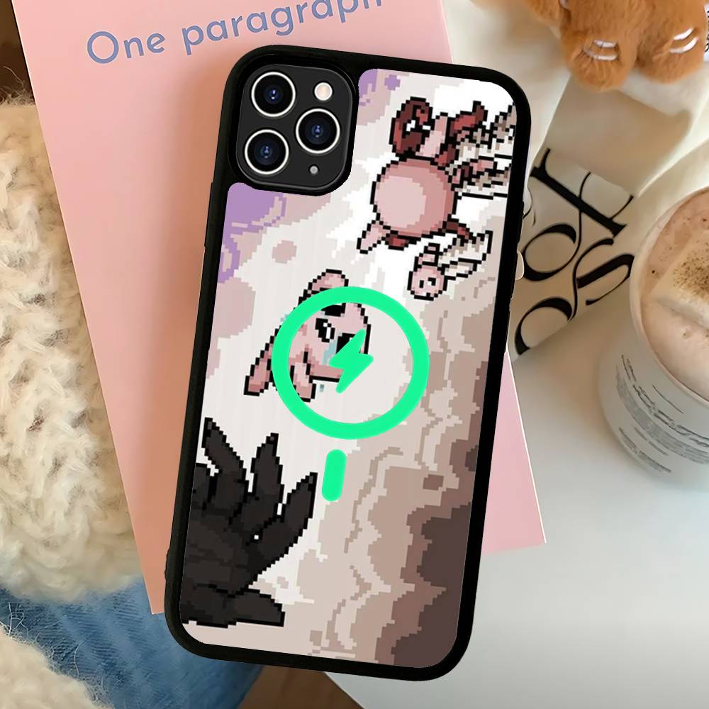 Classic Game The Binding Of Isaac Black For Magsafe Magnetic Phone Case For IPhone 16 15 17 Pro Max 11 12 13 14 Plus Cover
