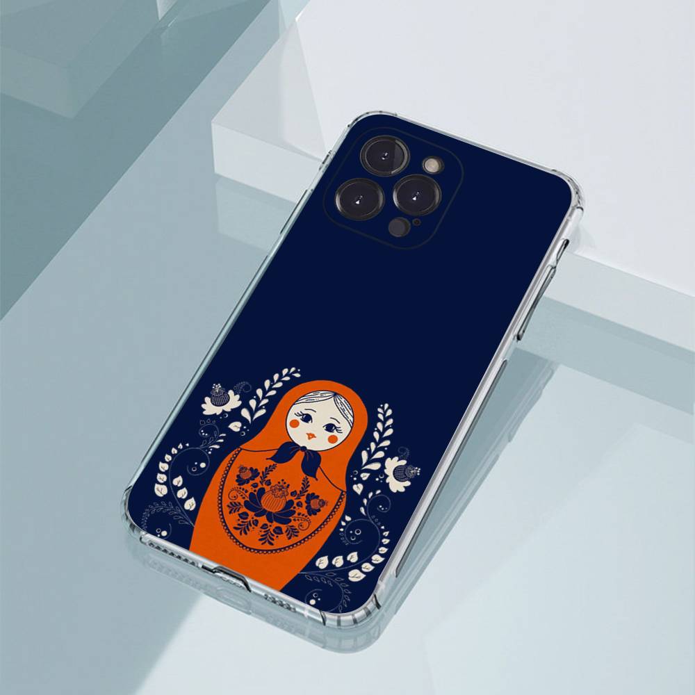 Russian Dolls Matryoshka Phone Cases For iPhone17,16,15,14,13,12,11,Pro,Max,Plus Luxury Camera Protection Plastic
