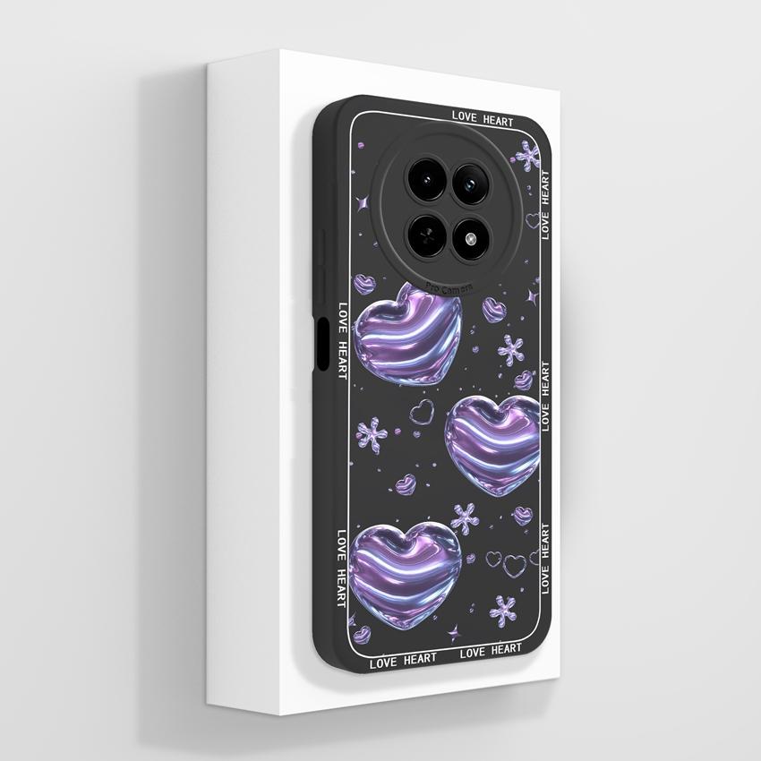 Case For Oppo Realme 12 13 14 P1 P2 Pro 14T 12X Phone Bags Cute Bear Paw Patterns Liquid Silicone Upgraded Dustproof Protective Shell For Oppo Housing
