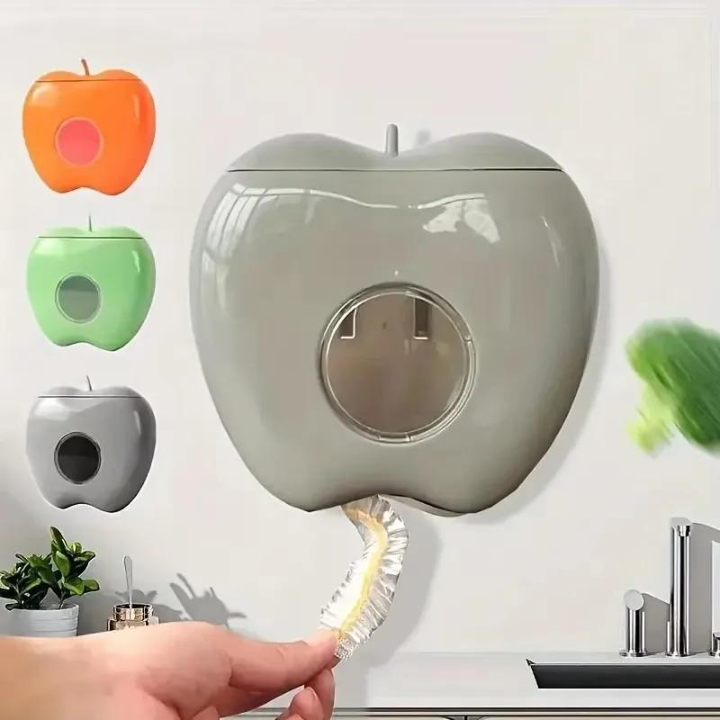 Wall-mounted Plastic Wrap Storage Box Cling Film Organization Dustproof Boxs Food Cover PlasticWrap Rack Home Kitchen Storages