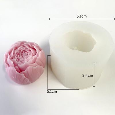 3D Roser Lys Silikonform Peon Blomst Lysform Aromaterapi Gipssåpe Harpiks Bursdag Bryllupsgaver Hjemmeinnredning