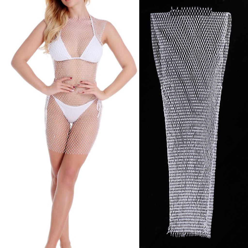 Buy Rhinestone Bikini Cover Up Swimwear 
