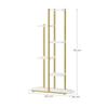 6-shelf flower stand - marble / gold legs