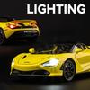 Super Sportcar Toy Simulation 1/24 McLaren 720s Car Model Alloy Die Cast with Sound Light Pull Back Toys Vehicles Models Children Gifts