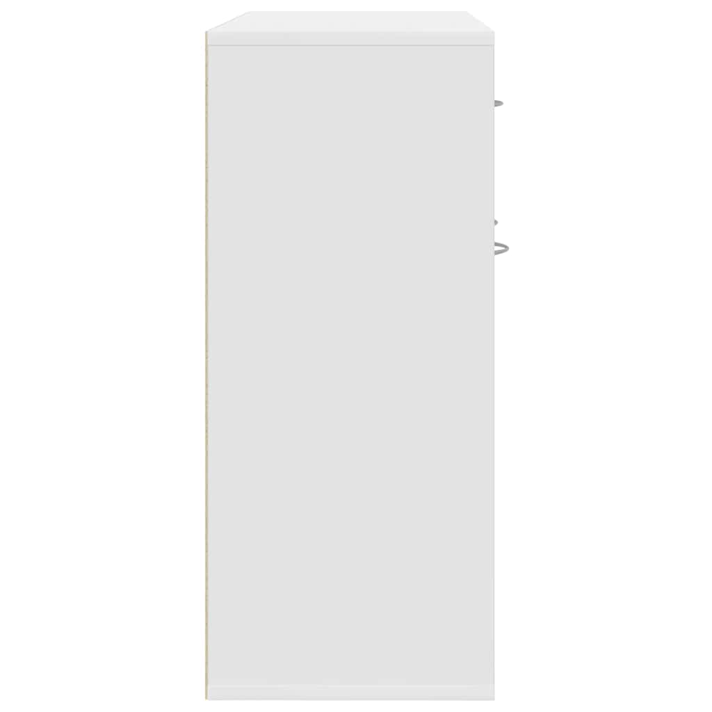 Sideboard White 88 x 30 x 70 cm Particleboard