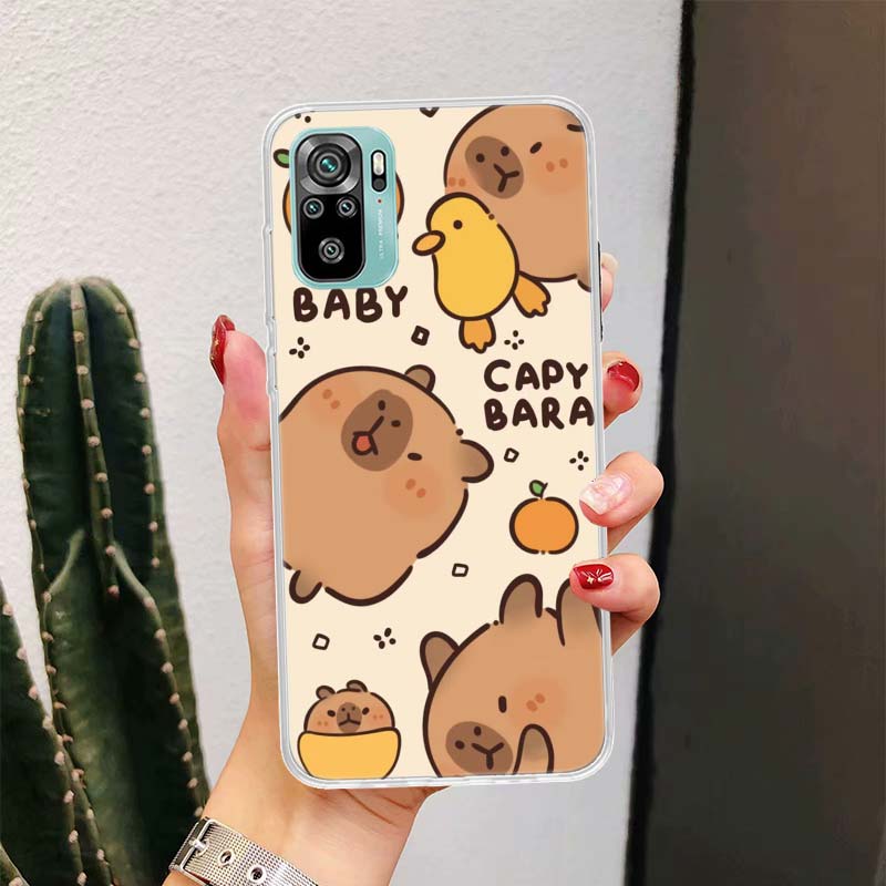 

Funny Capybara Cartoon Animal For Xiaomi Redmi Note 10 9T 9S 9 8 Pro 8T 7 5 Phone Case Mi 12T 11T 10T 9T 12 11 Lite Housing Fund Xiaomi Mi 11T(Pro)