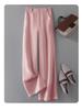 2024 Soft Breathable Wide-Leg Women's Summer Pants: High-End Sweat-Absorbent, Drapey Casual Straight-Leg Style