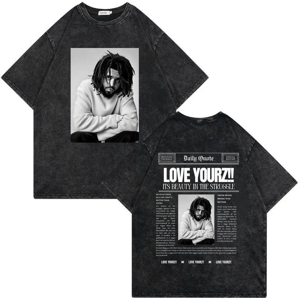 Vintage Washed J Cole Born Sinner Album Merch Tshirt High Quality Fashion Oversized T Shirts Men Women Casual Cotton Tshirts