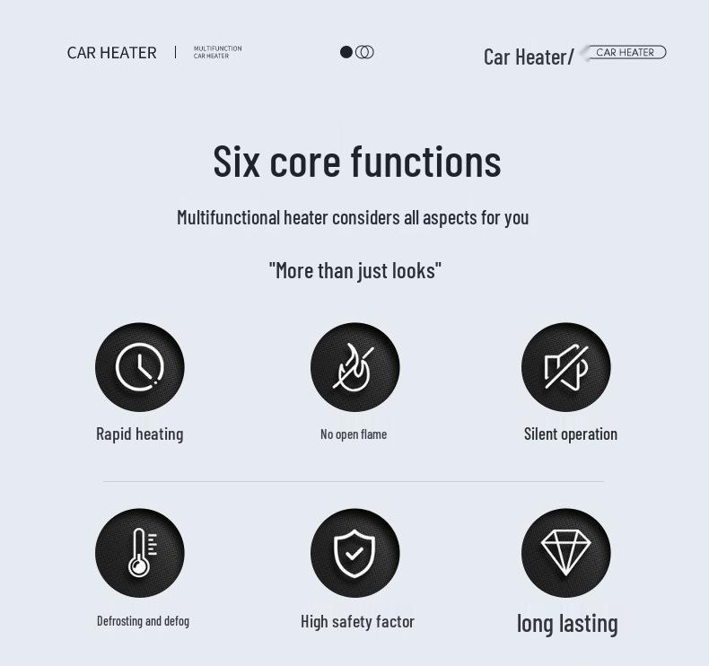Zhongheng High-Power Dual-Use Car Heater & Defroster for Winter