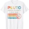 Vintage Never Forget Pluto Funny Retro Astronomy Space T-Shirt