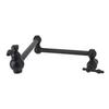 G1/2 Wall Mounted Kitchen Faucet Single Cold 360 Degree Rotating Sink Faucet Folding Copper Water