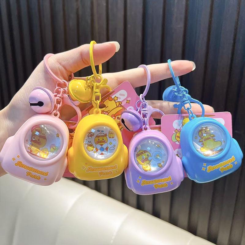 Cute Little Bear & Duck Night Light Keychain – Backpack Pendant & Claw Machine Gift