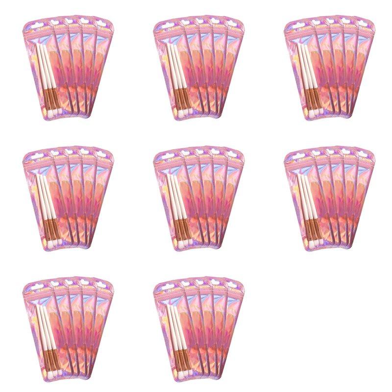 

800Pc Resealable Holographic Pen Smell Proof Pouch Zipper Closure Beadable Packaging Bags For Pen Sealable Storage Bag