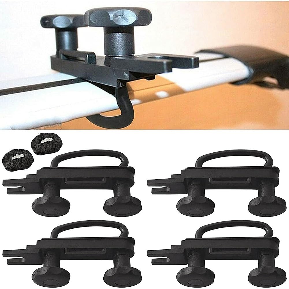 Gkikirty Roof Box U Bolt Clip Roof Rack U Bracket Luggage Accessories Kit for Car