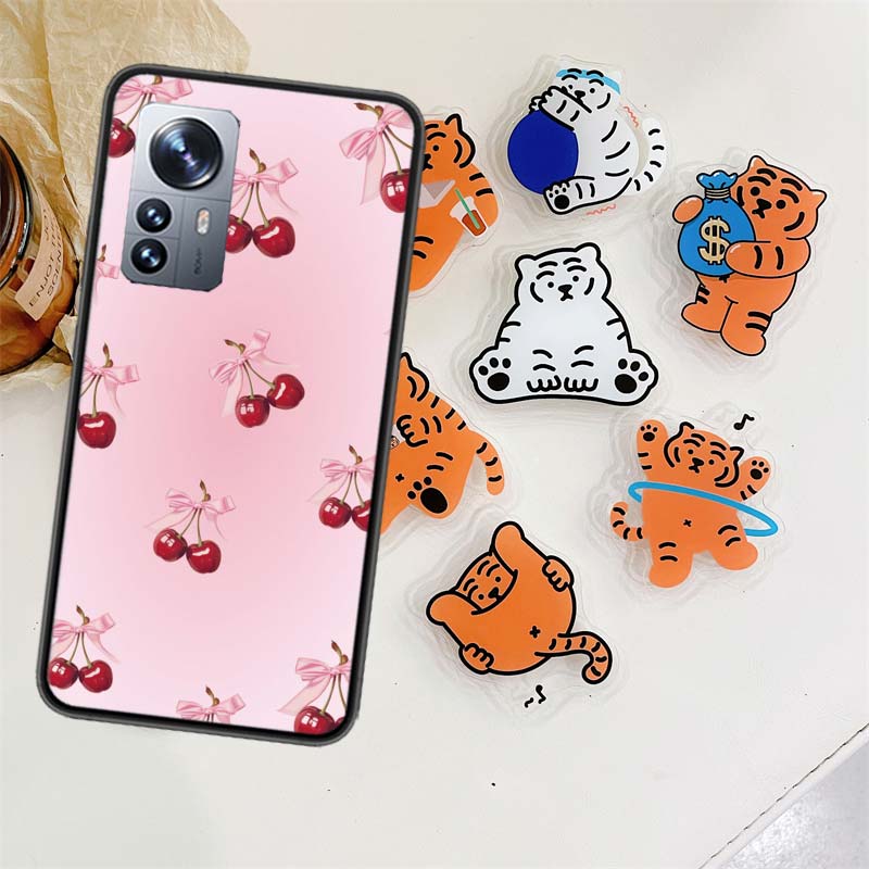Cherry Bow Phone Case For Xiaomi Poco X7 X6 M8 M7 M6 M4 M3 X4 Pro F7 Ultra M5S Mi 14 14T 15 15T 12T 10T Pro 12S 12 11 Lite Cover