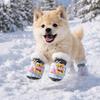 4 Stück/Set Weichsohlige Anti-Rutsch-Schuhe Wasserdichte Hunde Warme Stiefel Hunde Schneestiefel Haustierbedarf