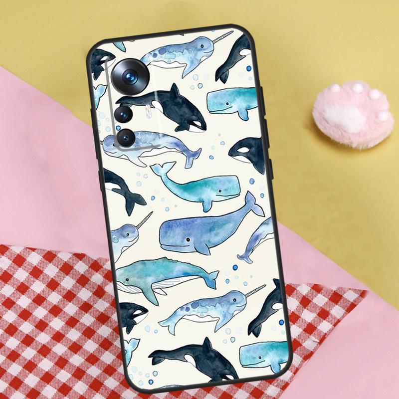 Baby Whale Case For Xiaomi 13T Pro 11T 12T 12 13 Lite 12X POCO X5 X3 Pro F4 X4 GT M5 M5s F3 F5 Cover