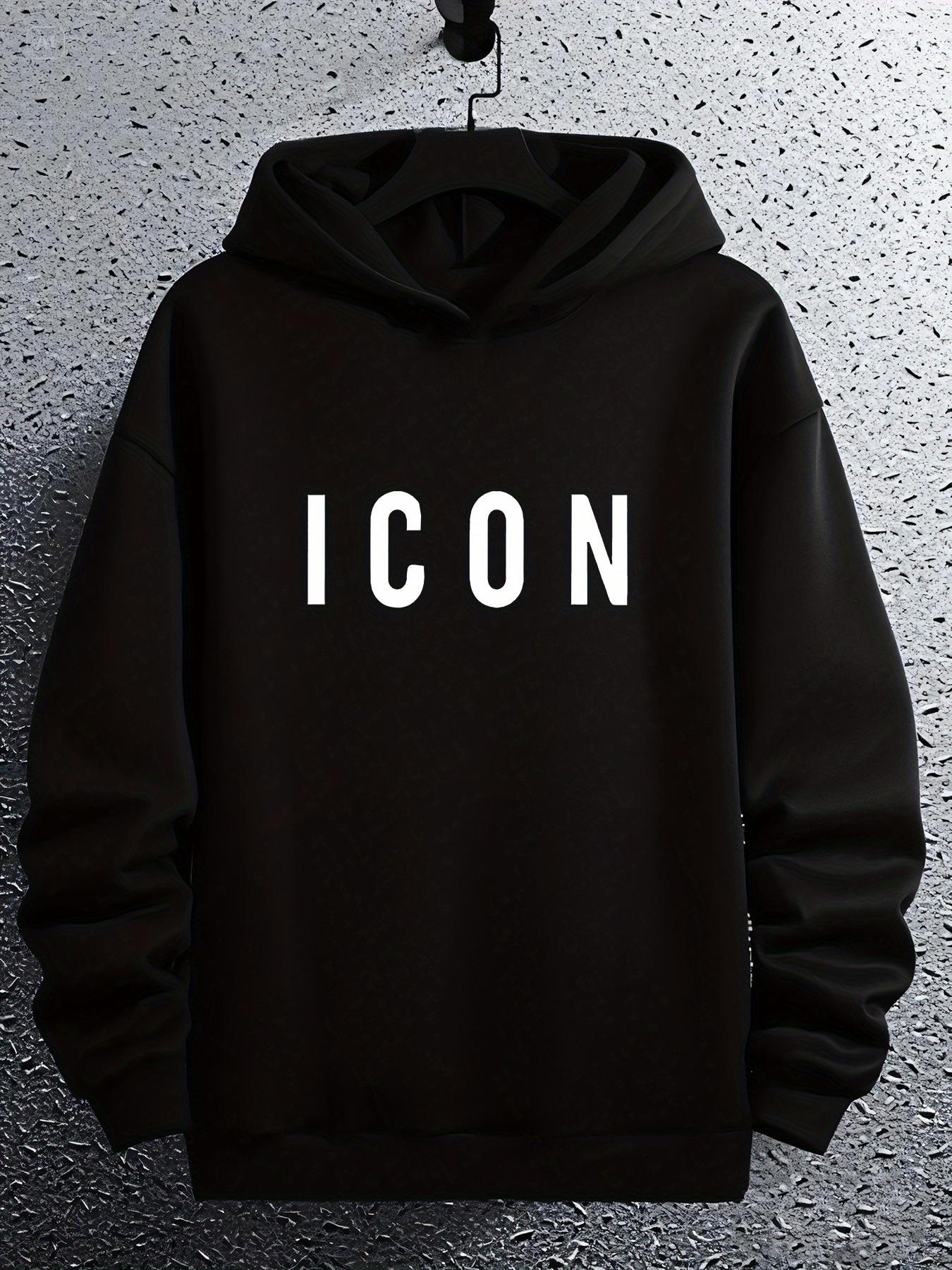 ICON  Grafisks džemperis ar kapuci -