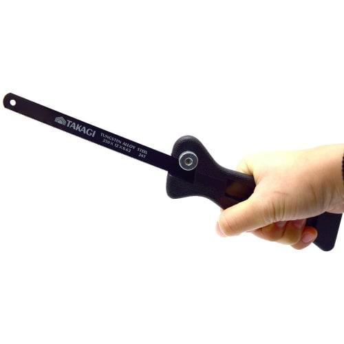 Takagi GISUKE Metal Cutting Saw Straight Type 250mm [For cutting iron pipes] [For dismantling bulky garbage] [Easy to hold grip type]