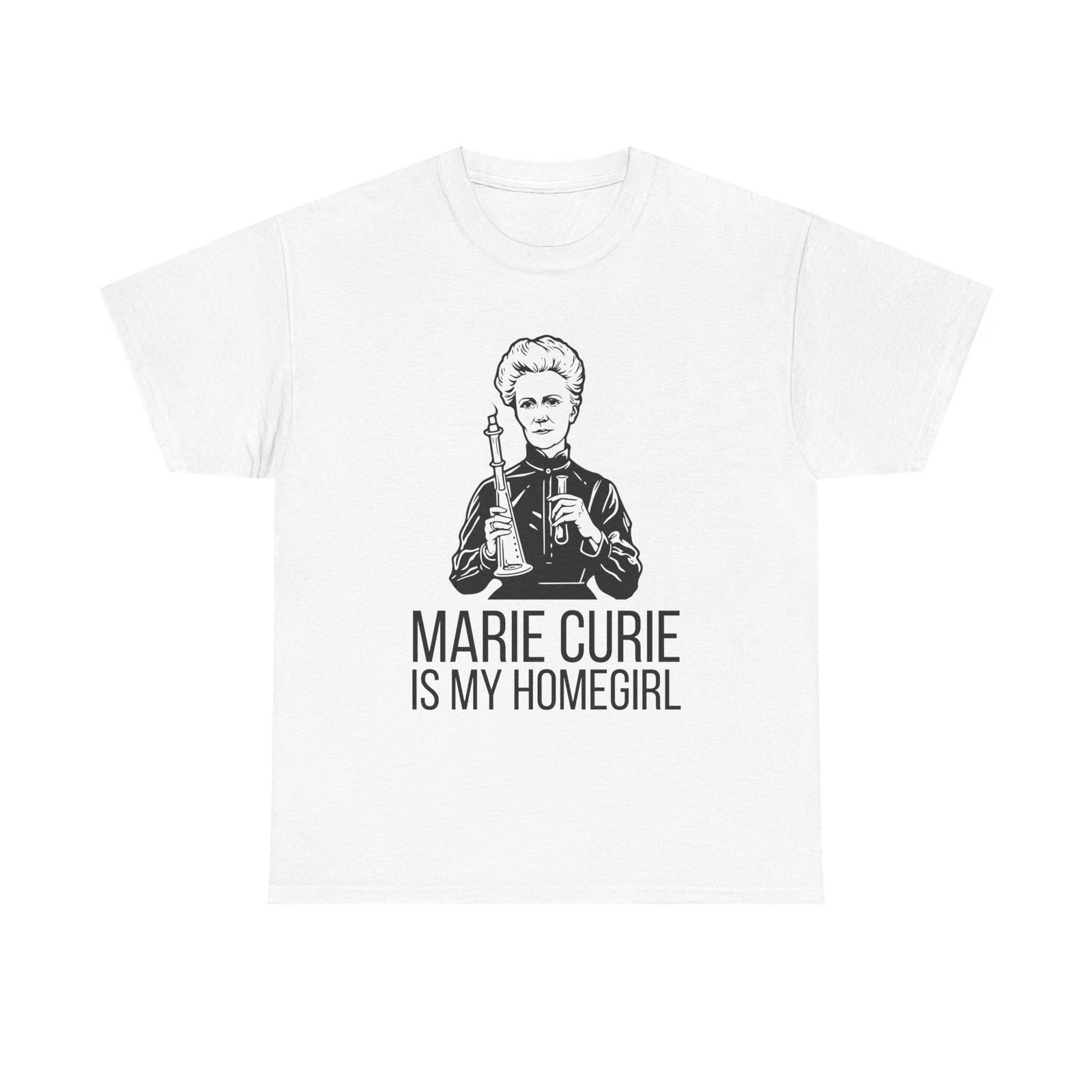 Marie Curie  Shirt Funny Unisex Tee Science Lover Gift Scientist STEM T- Shirt L