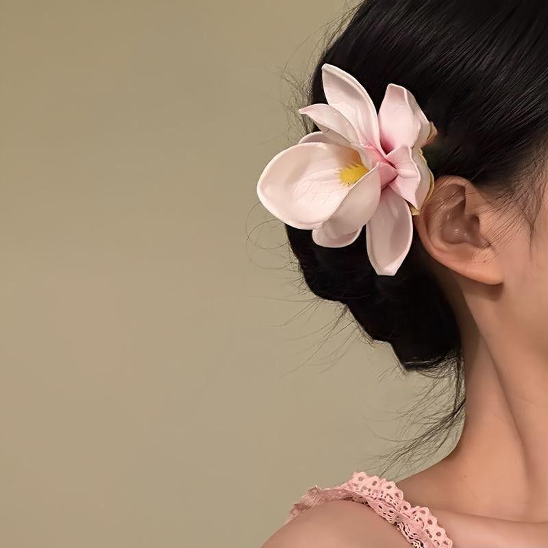 Holiday wind egg flower other side flower grab clip sweet girl bangs side hairpin bohemian hair accessories