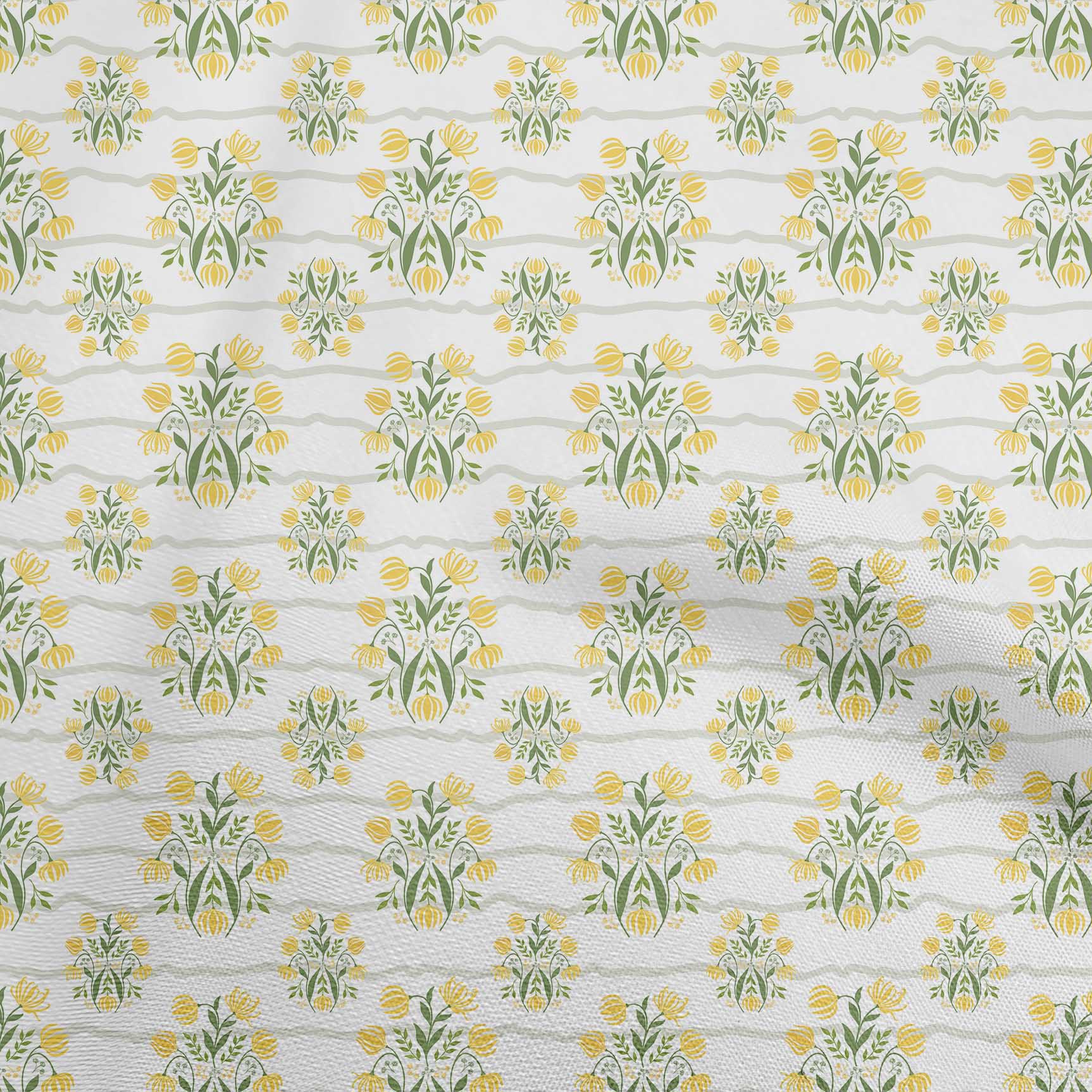 

oneOone Georgette Viscose Light Green Fabric Block Fabric For Sewing Printed Craft Fabric By The Yard 42 Inch 42 Inch Wide - Viscose Chiffon жовтий