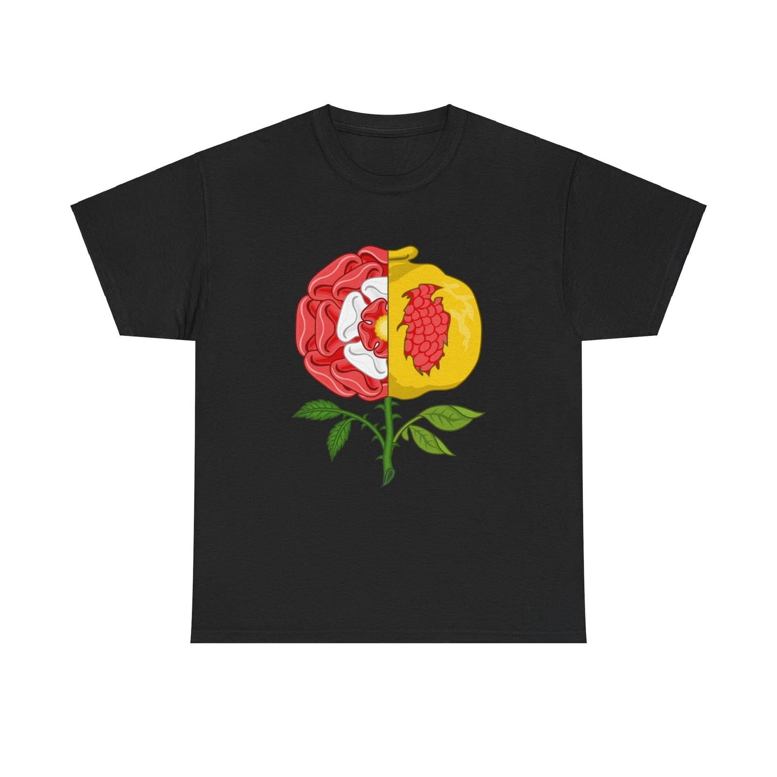 Dimidiated Rose and Pomegranate Badge of Henry VIII - T shirt M