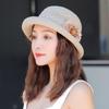 Breathable Straw Bucket Hats Dome Woven Basket Hat New Sunshade Cap  for Women