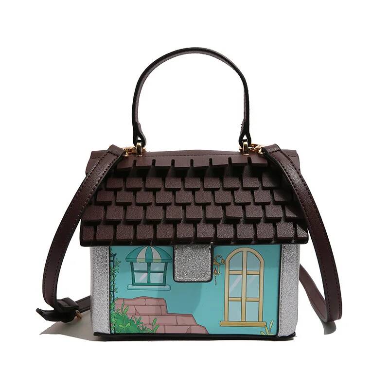 

Women s shoulder bag funny handbag Forest Baroque style single crossbody bag синий