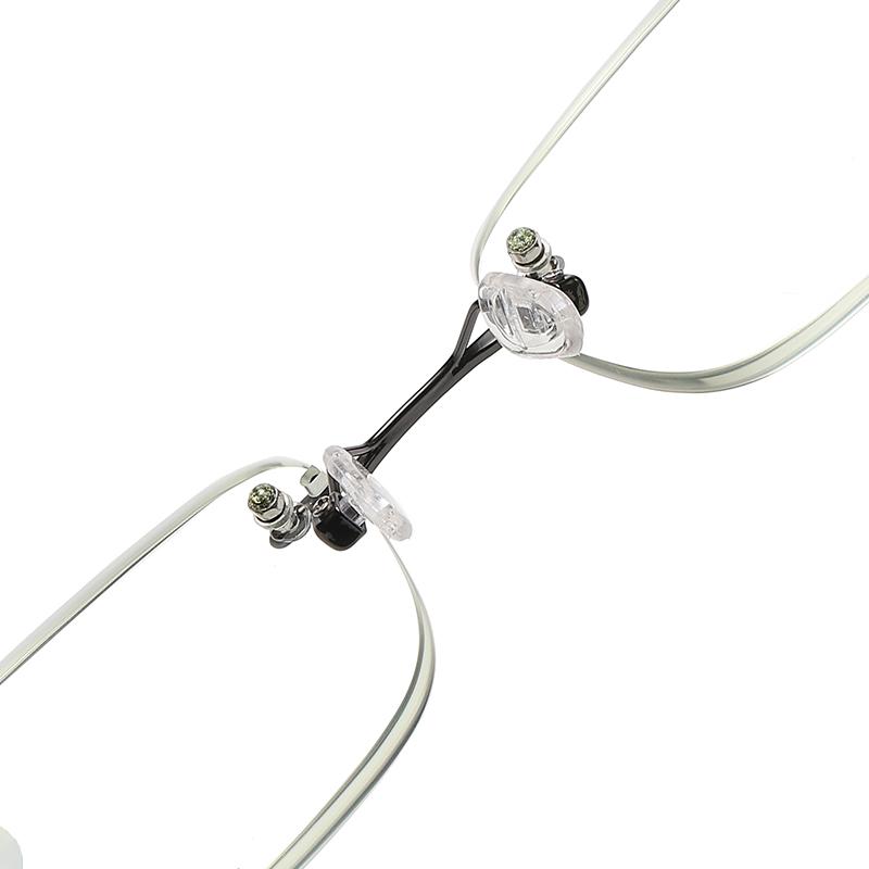 3512 Slim Custom Women's Eyewear Blue Light Blocking Technology Rimless Blue Reading Glasses for Presbyopic Old People