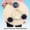 Breathable Solar Fan Hat 3 Fans Wide Brim Sun Cap Comfortable To Wear Cooling Fisherman Hat  Hiking