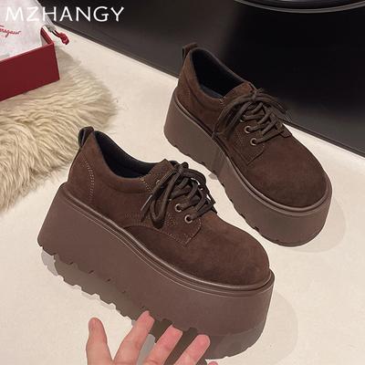 Platform Suede Women Flats Shoes Fashion Casual Sneakers Woman 2025 Trend Walking Sport Shoes Cozy Autumn  Zapatillas De Mujer
