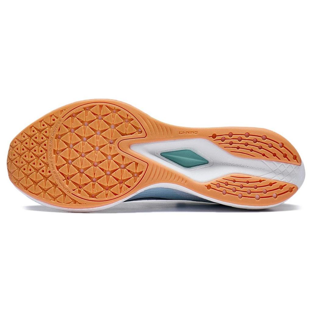 Li Ning Red Hare 6 Pro Dämpfung Abriebfest Atmungsaktiv Rückprall Niedrig geschnitten Laufschuhe Damen Himmelblau ARMT044-3