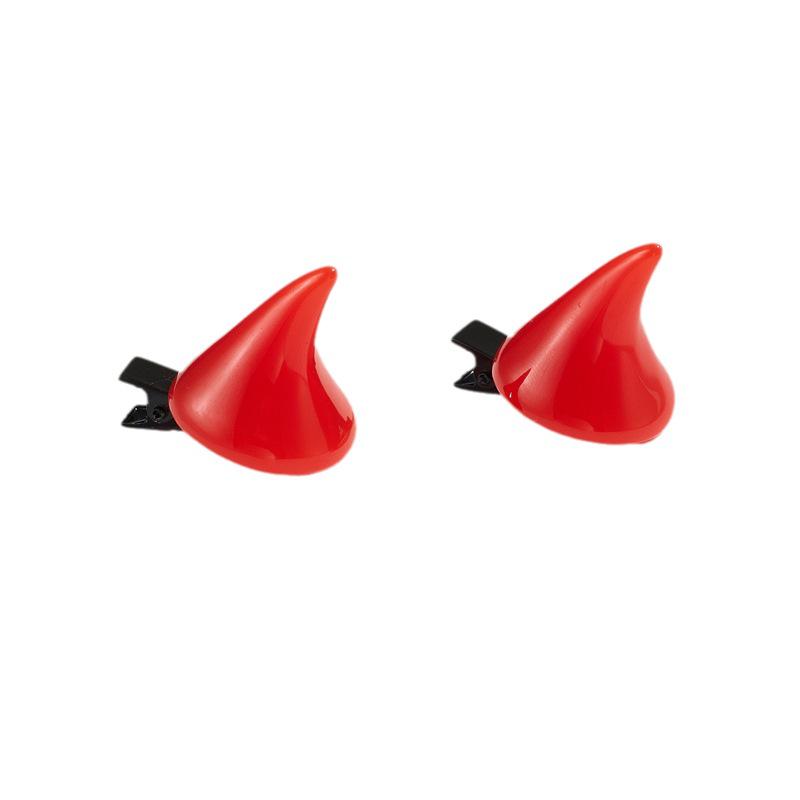 Devil Horn Hair Clip Headband: Cute Halloween Hair Accessories