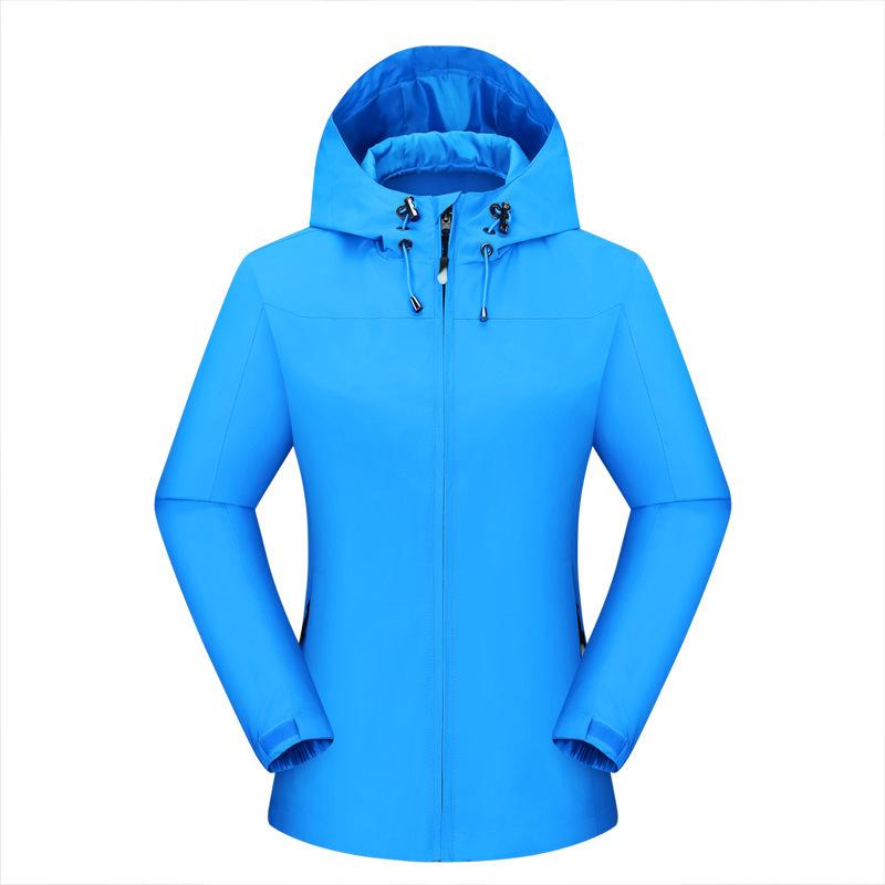 Unisex Waterproof Hooded Jacket for Outdoor Activities with Logo Printing