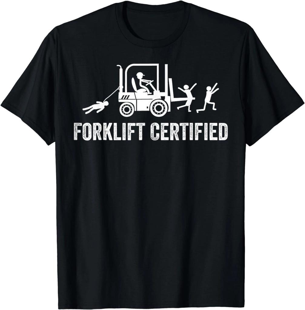 Certified Forklift Operator Funny Fork Lift Driver Gift Unisex T-Shirt