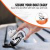 Stainless Steel Marine Yacht Boats Bumper Clip Quick Release Spring Adjustable Line Length Sliding Anchor Hooks