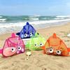 Handheld Summer Beach Bag Cartoon Mesh Swim Toiletry Bag  Beach Travel Outdoor Sports