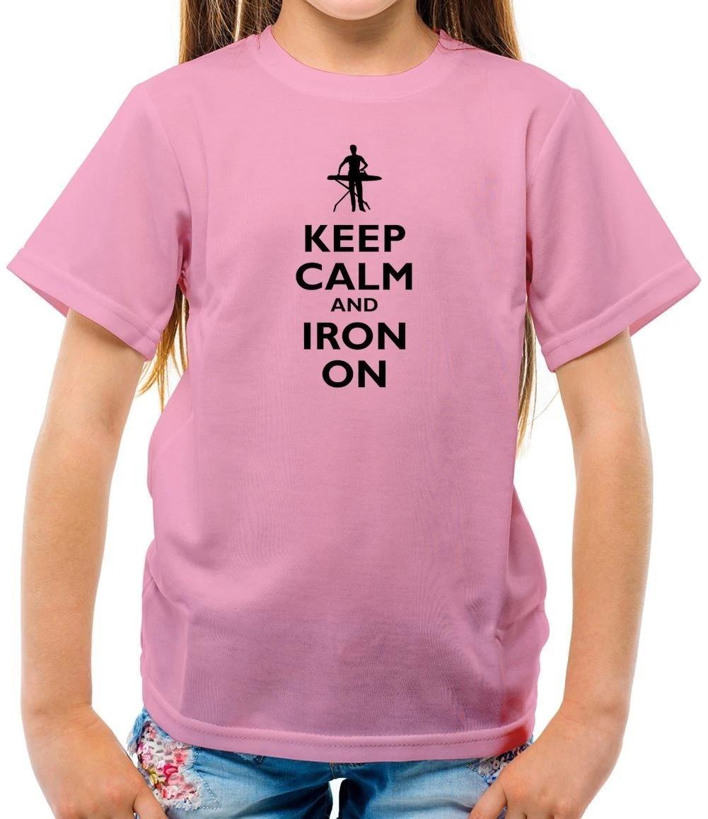 Keep Calm And Iron - Kids - Ironing Cleaning Funny Housewife 130