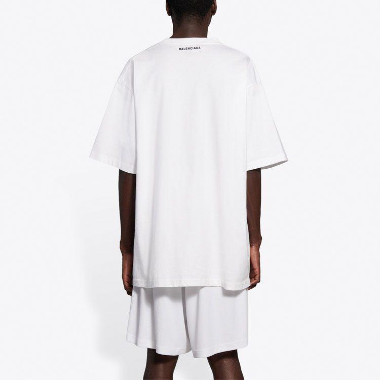 Balenciaga T Shirt Men's Regular Fit White 651795TKV769140